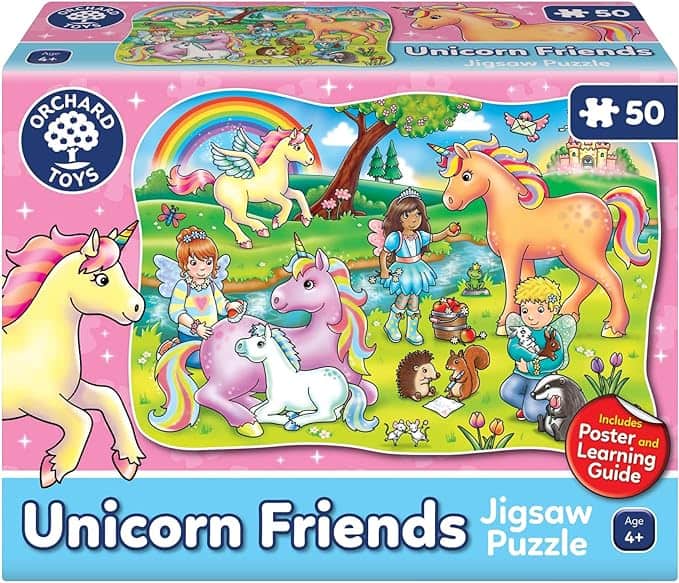 Mudpuppy Unicorn Reading Puzzle – 500 Piece Family Jigsaw Puzzle For Kids & Adults